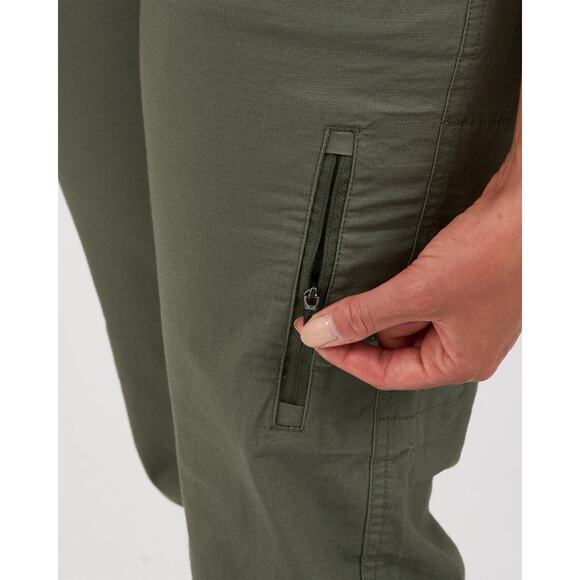 Vuori Womens Ripstop Pant Army Green Small Organic Cotton Modern Slimmer Fit - Picture 3 of 8
